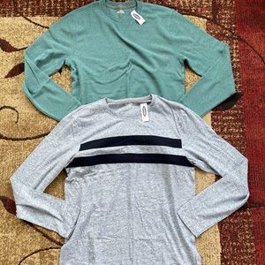 Mens Old Navy Long Sleeve Shirt Lot of 2 BRAND NEW with tags